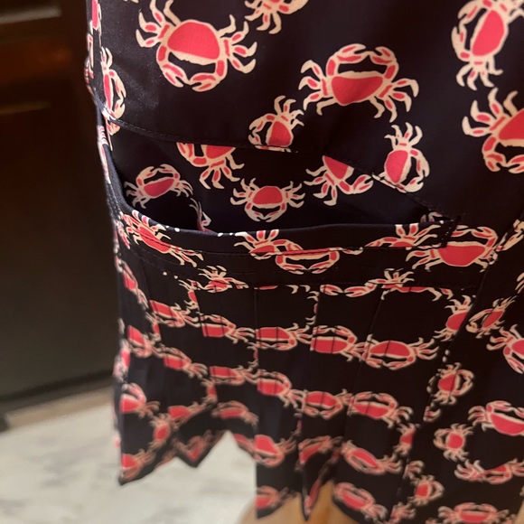 Crown & Ivy Golf Navy Blue/Pink Crab Print Skort ! - Picture 9 of 14